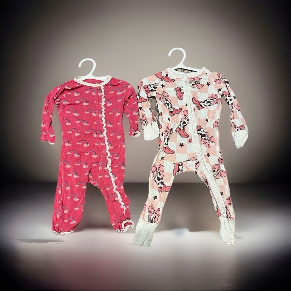 Adorable Pink and Cream Kids One Piece Set